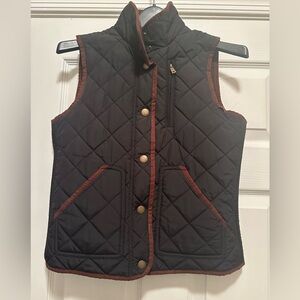S Ralph Lauren Black Quilted Vest